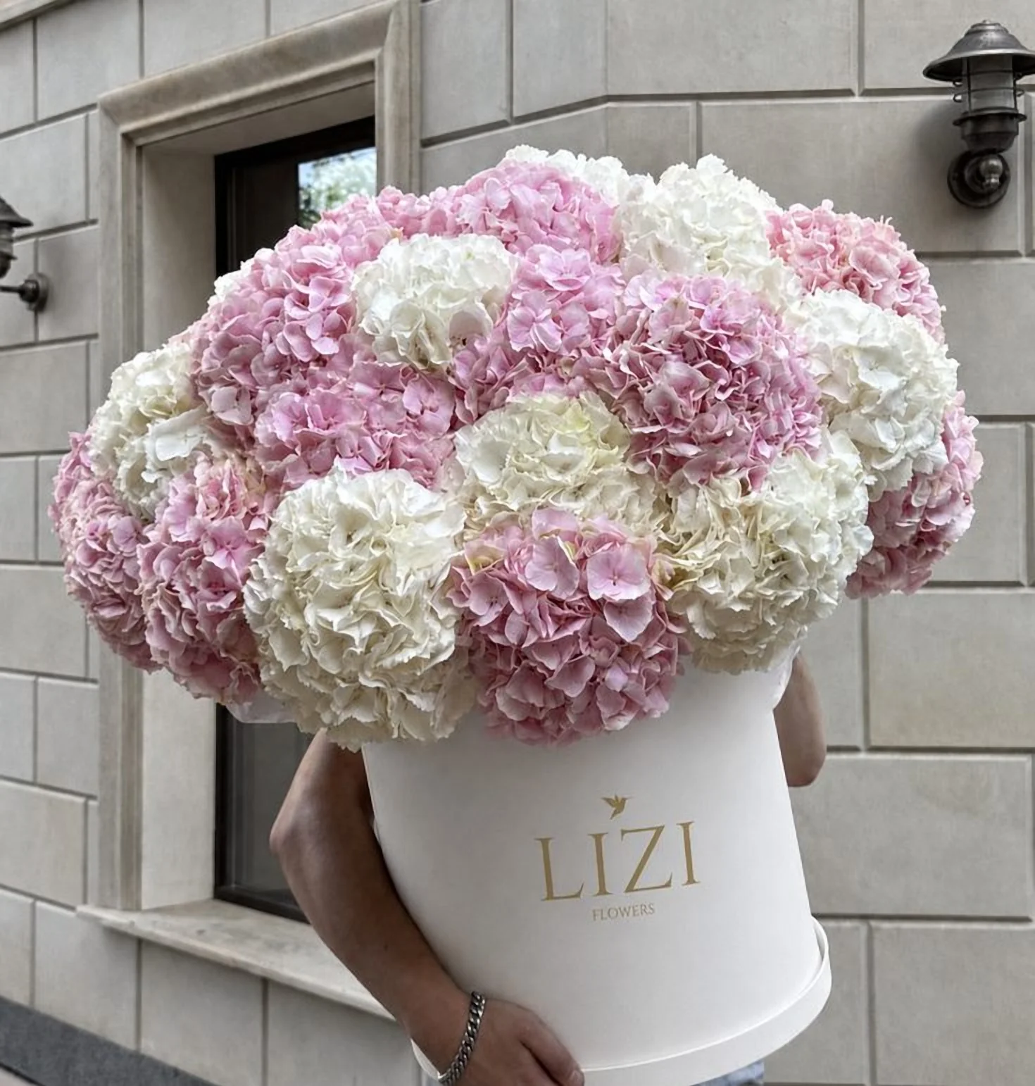 Cilíndrico de Hortensias · S